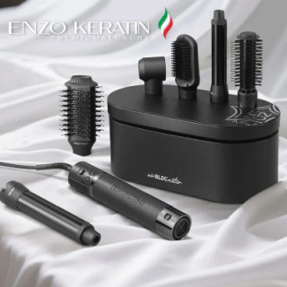 عکس محصول: سشوار برسدار ۶ کاره انزو مدل KERATIN B1 | موتور BLDC | فناوری کراتینی و یونی